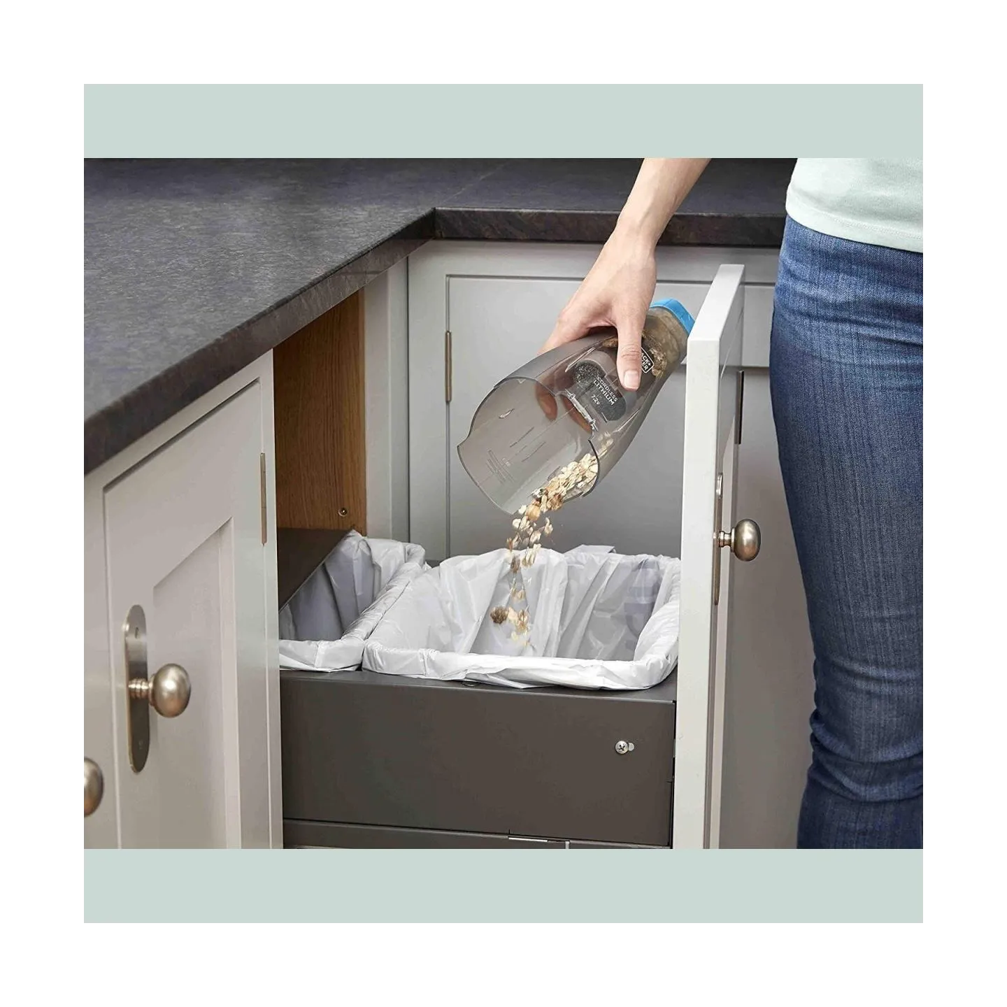 Black & Decker | Vacuum Cleaner | NVC215WA-QW | Cordless operating | 7.2 V | Blue/Gray