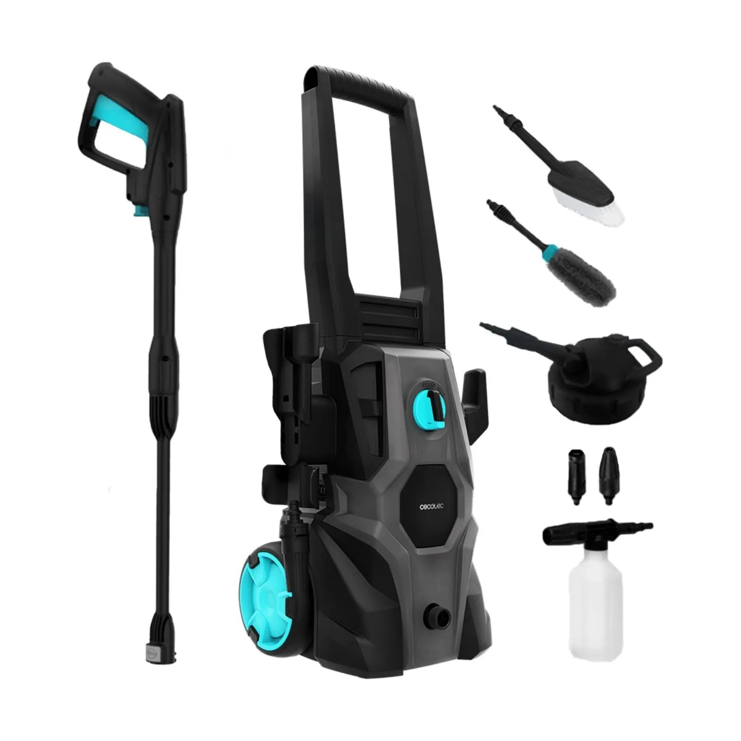 Cecotec Pressure washer | HydroBoost 1600 Car&Garden | Corded operating | Washing function | 1600 W | 220-240 V | Black/Grey