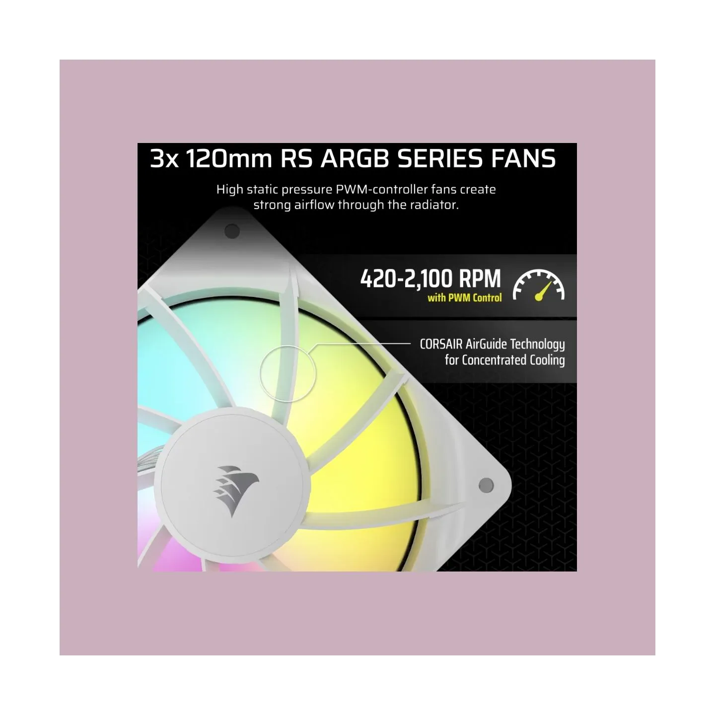 Corsair NAUTILUS 360 ARGB 360 mm Liquid CPU Cooler white