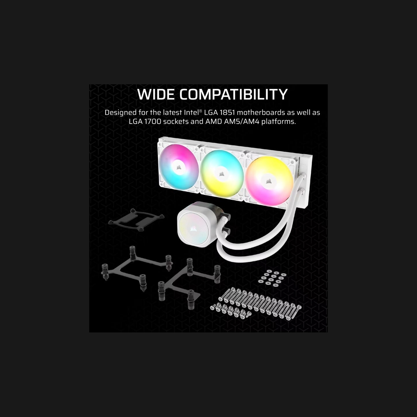 Corsair Liquid CPU Cooler | 360 RS ARGB | White