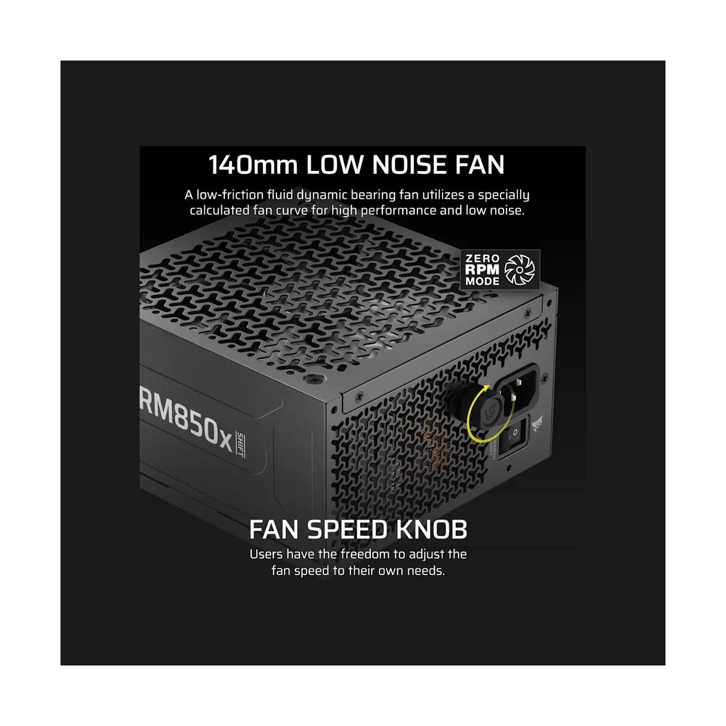 Corsair Fully Modular ATX Power Supply (EU) | RM850x SHIFT | 850 W | Black