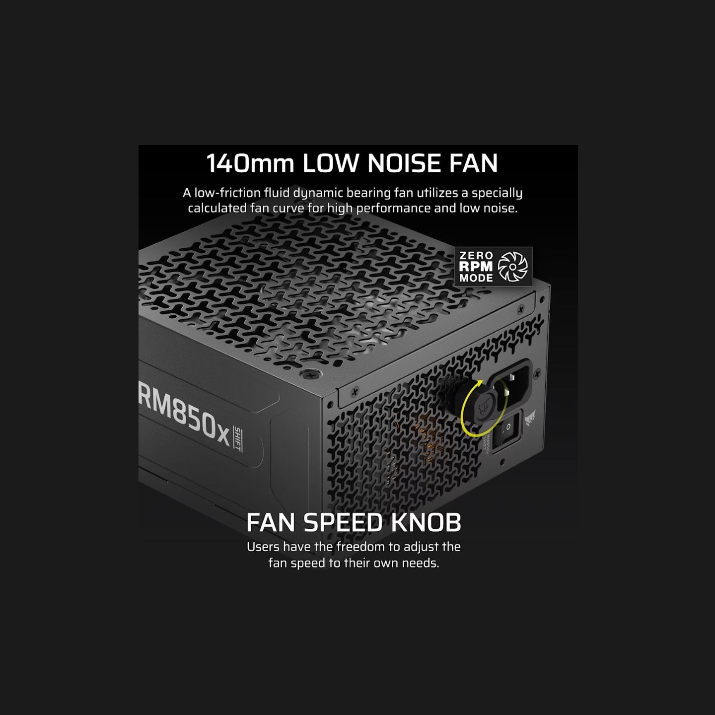 Corsair RM850x SHIFT 80+ GOLD ATX 3.1 MODULA