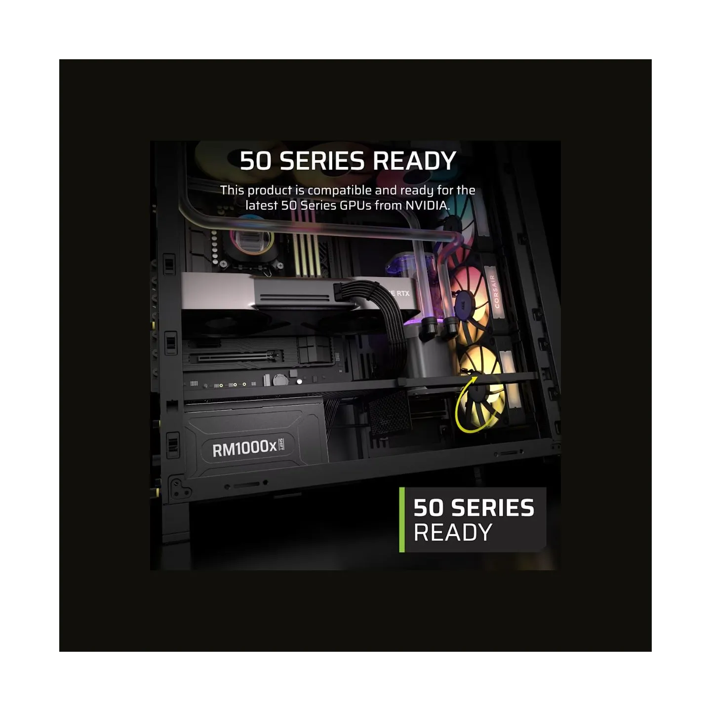 Corsair Fully Modular ATX Power Supply (EU) | RM1000x SHIFT | 1000 W | Black