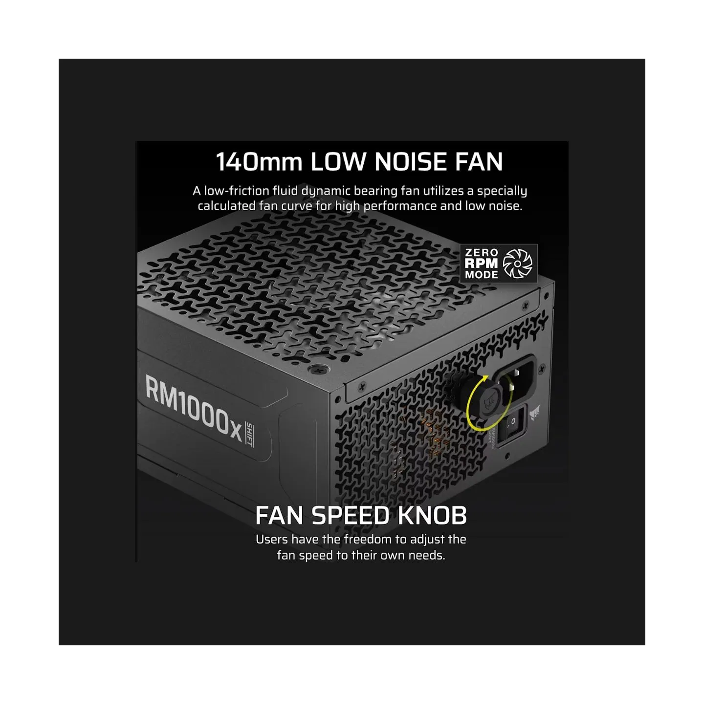 Corsair RM1000x SHIFT 80+ GOLD ATX 3.1 MODULAR