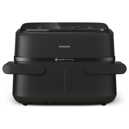 Philips Airfryer Dual Basket | NA150/00 1000 Series | Power 2450 W | Capacity 7 L | RapidAir Plus | Black