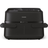 Philips Airfryer Dual Basket | NA150/00 1000 Series | Power 2450 W | Capacity 7 L | RapidAir Plus | Black