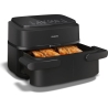 Philips Airfryer Dual Basket | NA150/00 1000 Series | Power 2450 W | Capacity 7 L | RapidAir Plus | Black
