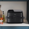 Philips Airfryer Dual Basket | NA150/00 1000 Series | Power 2450 W | Capacity 7 L | RapidAir Plus | Black