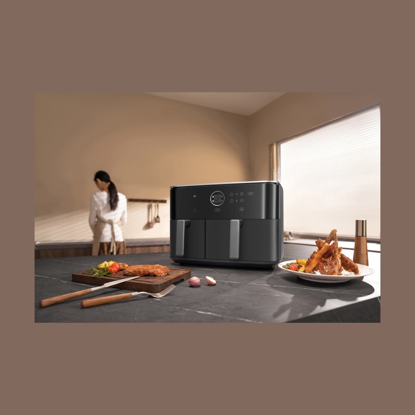 Xiaomi Dual Zone Air Fryer EU | Power 2700 W | Capacity 10 L | Black