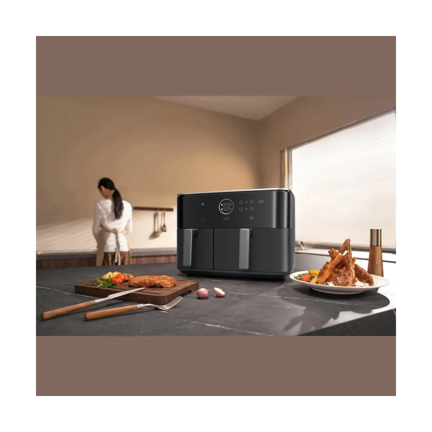 Xiaomi Dual Zone Air Fryer EU | Power 2700 W | Capacity 10 L | Black
