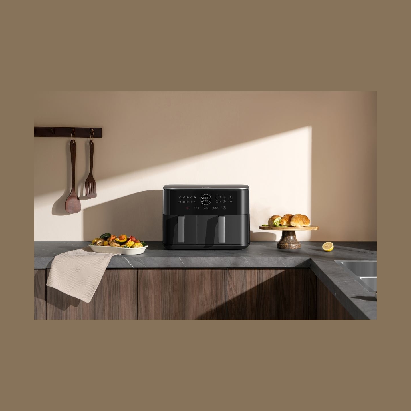 Xiaomi Dual Zone Air Fryer EU | Power 2700 W | Capacity 10 L | Black