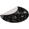 Genesis Protective Floor Mat Tellur 300 Round Gear Polyester | Floor Mat | Multicolor