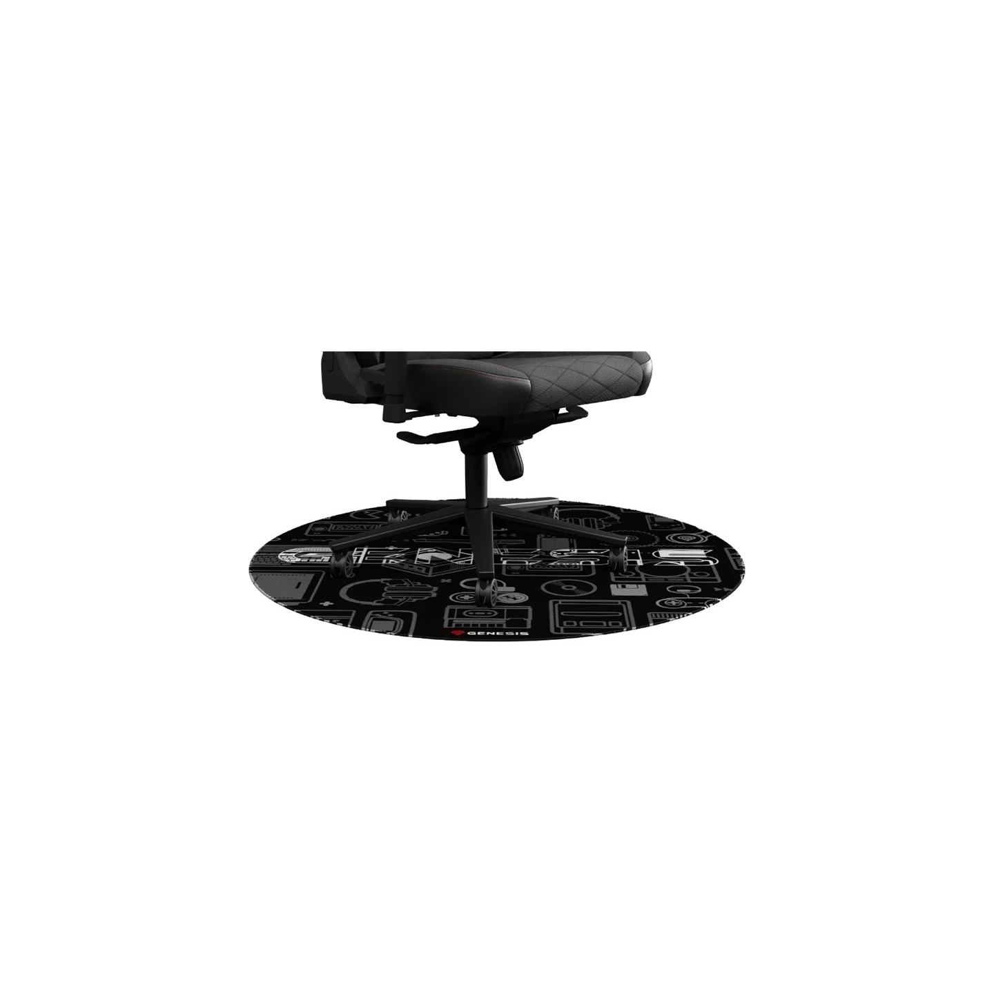 Genesis Protective Floor Mat Tellur 300 Round Gear Polyester | Floor Mat | Multicolor