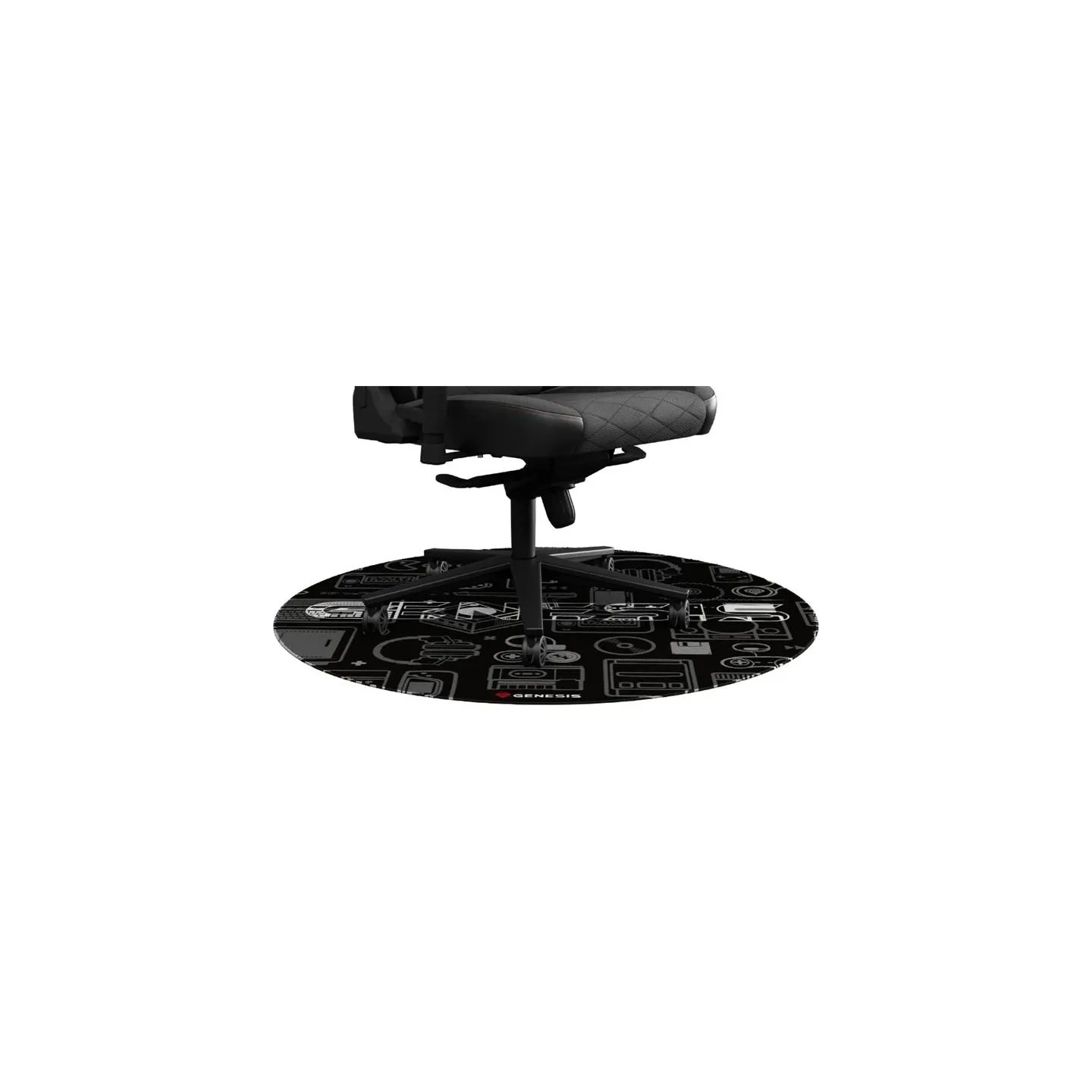 Genesis Protective Floor Mat Tellur 300 Round Gear Polyester | Floor Mat | Multicolor