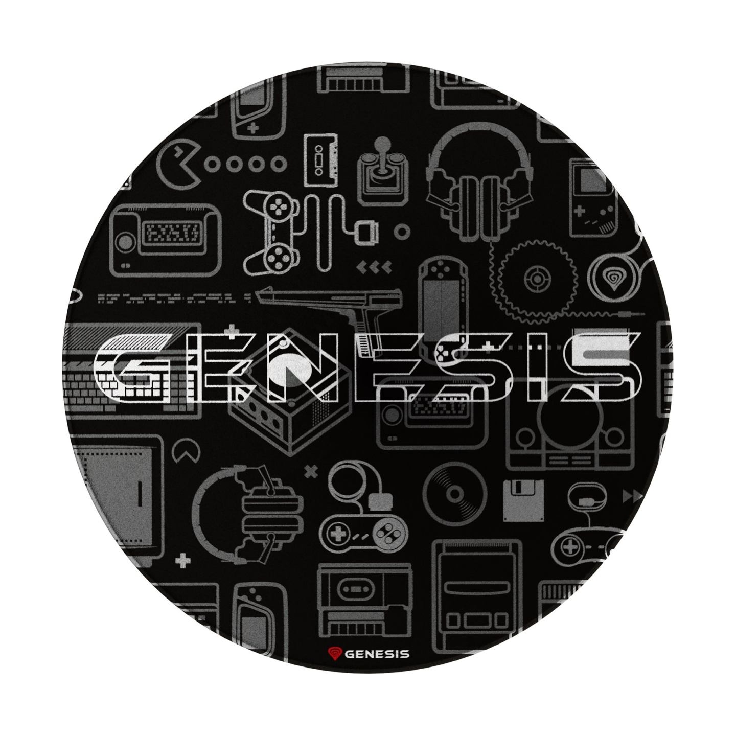 Genesis Protective Floor Mat Tellur 300 Round Gear Polyester | Floor Mat | Multicolor