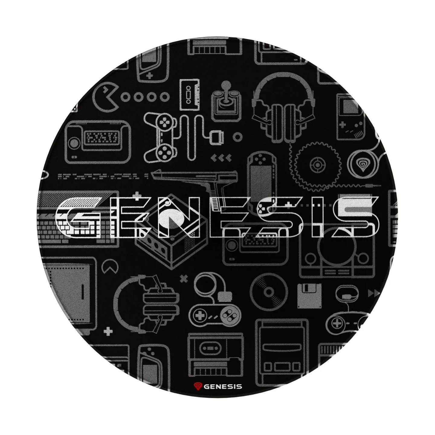 Genesis Protective Floor Mat Tellur 300 Round Gear Polyester | Floor Mat | Multicolor