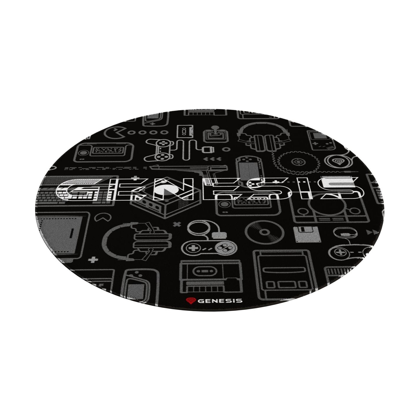 Genesis Protective Floor Mat Tellur 300 Round Gear Polyester | Floor Mat | Multicolor