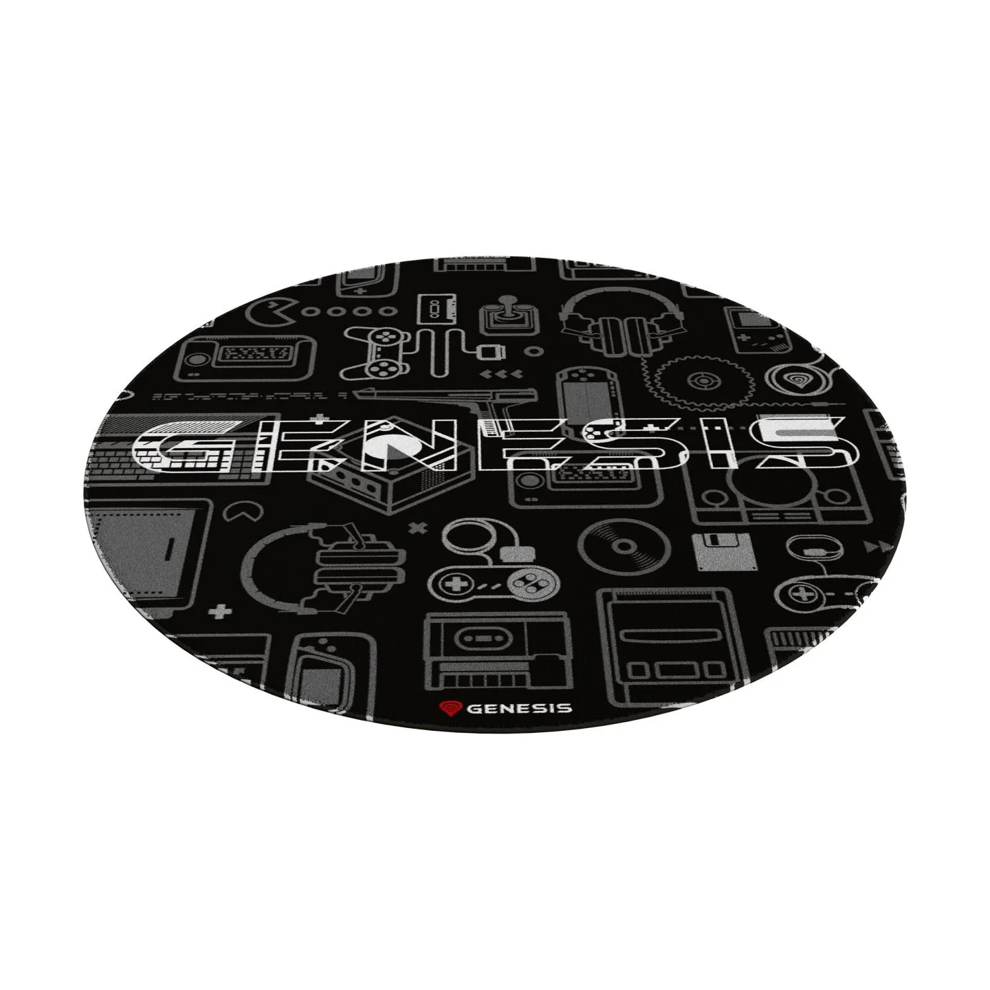 Genesis Protective Floor Mat Tellur 300 Round Gear Polyester | Floor Mat | Multicolor