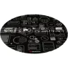 Genesis Protective Floor Mat Tellur 300 Round Gear Polyester | Floor Mat | Multicolor