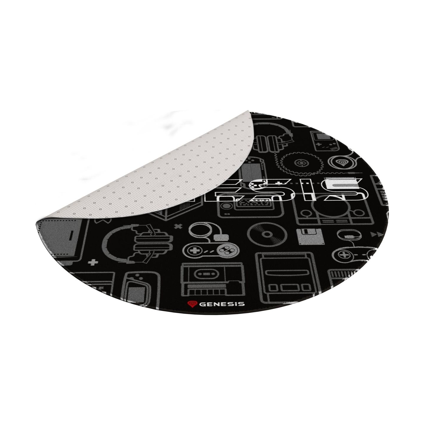 Genesis Protective Floor Mat Tellur 300 Round Gear Polyester | Floor Mat | Multicolor