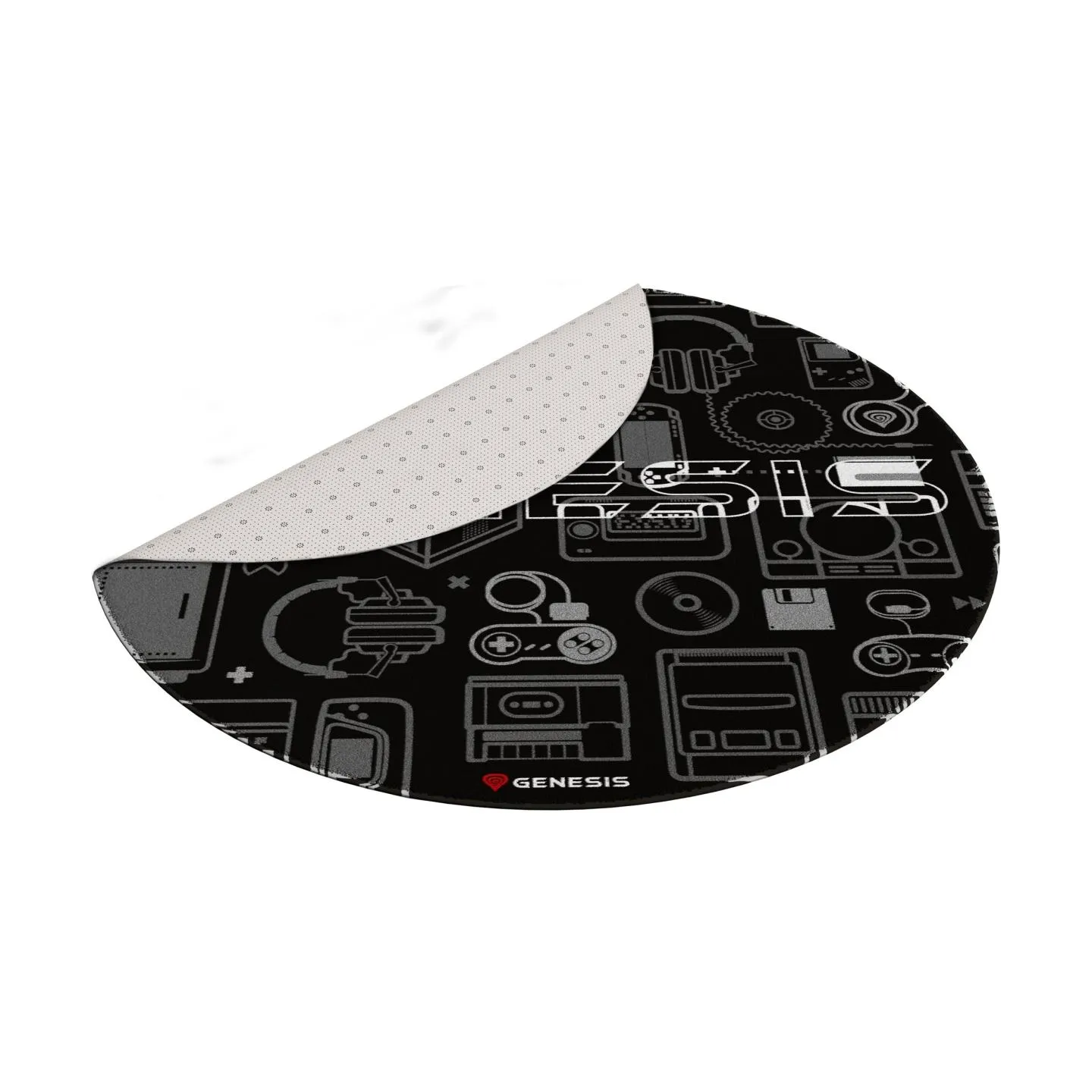 Genesis Protective Floor Mat Tellur 300 Round Gear Polyester | Floor Mat | Multicolor