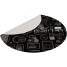 Genesis Protective Floor Mat Tellur 300 Round Gear Polyester | Floor Mat | Multicolor