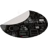 Genesis Protective Floor Mat Tellur 300 Round Gear Polyester | Floor Mat | Multicolor