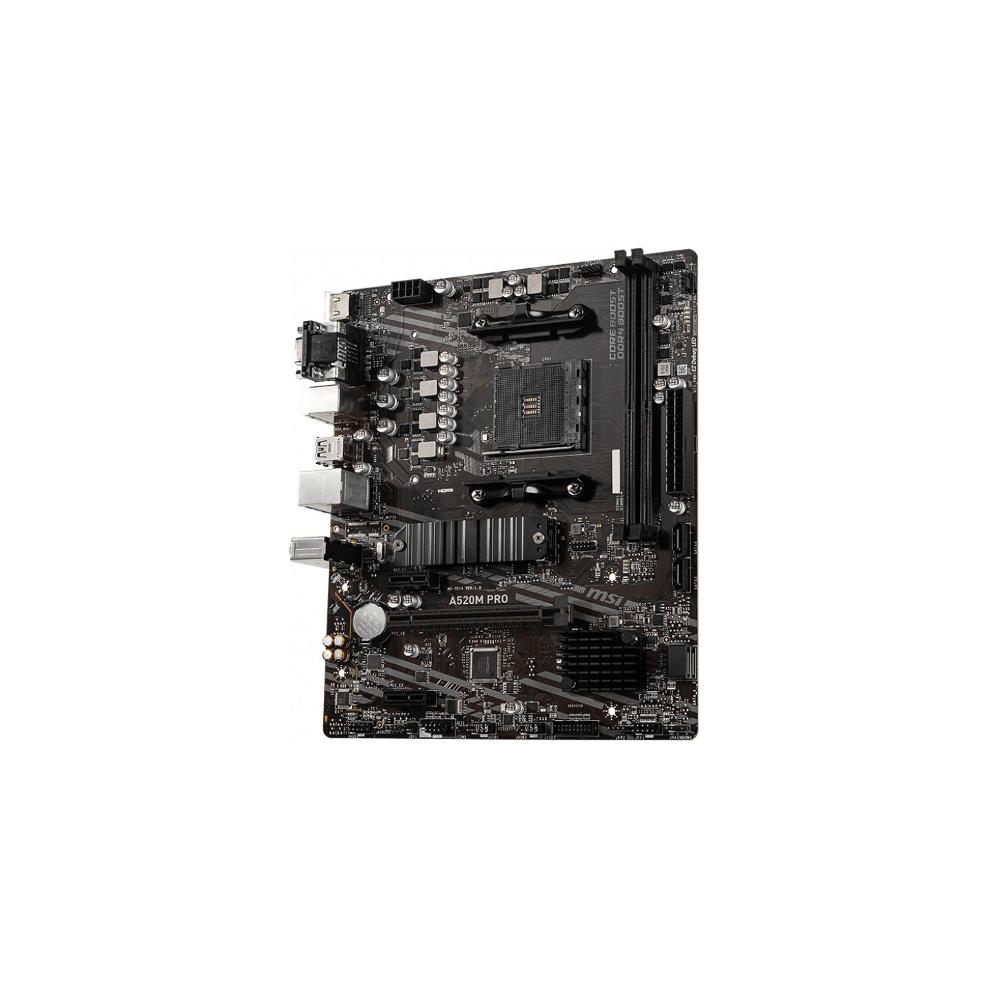 MSI | A520M PRO | Processor family AMD | Processor socket AM4 | DDR4 | Memory slots 2 | Chipset AMD A | Micro ATX