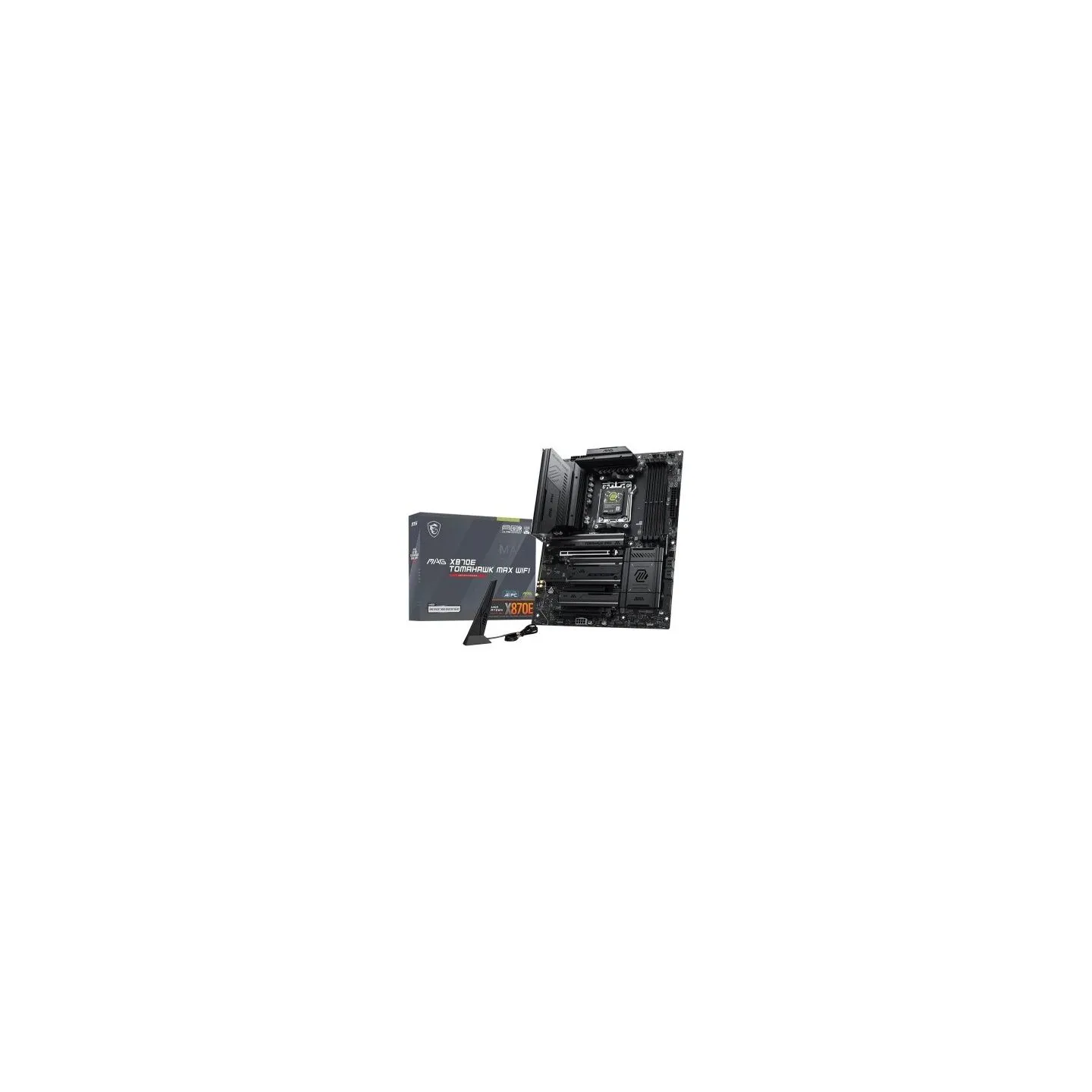 MSI MAG X870E TOMAHAWK MAX WIFI | Processor family AMD | Processor socket AM5 | DDR5 | Supported hard disk drive interfaces SATA