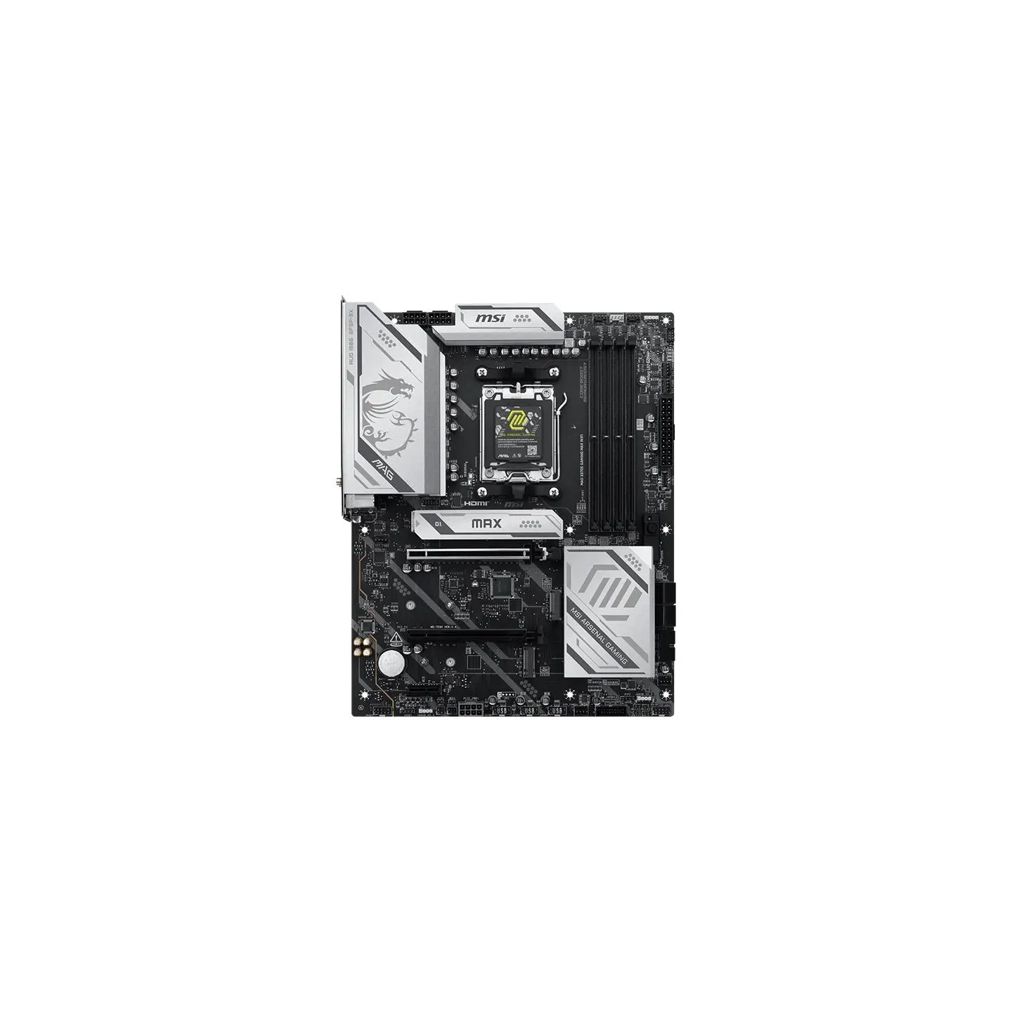 MSI MAG X870E GAMING MAX WIFI | Processor family AMD | Processor socket AM5 | DDR5 | Supported hard disk drive interfaces SATA, 