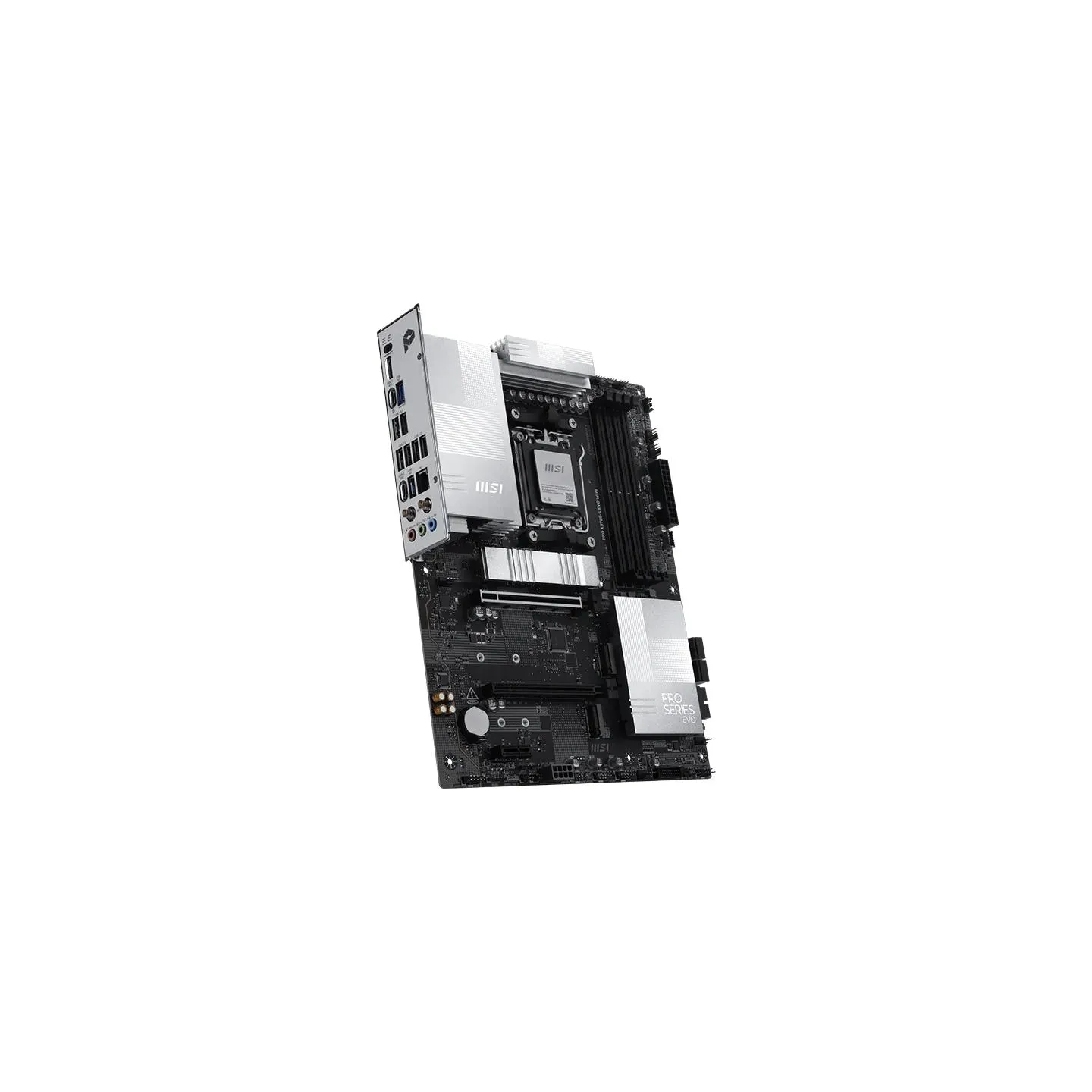 MSI PRO X870E-S EVO WIFI | Processor family AMD | Processor socket AM5 | DDR5 | Supported hard disk drive interfaces SATA, M.2 |