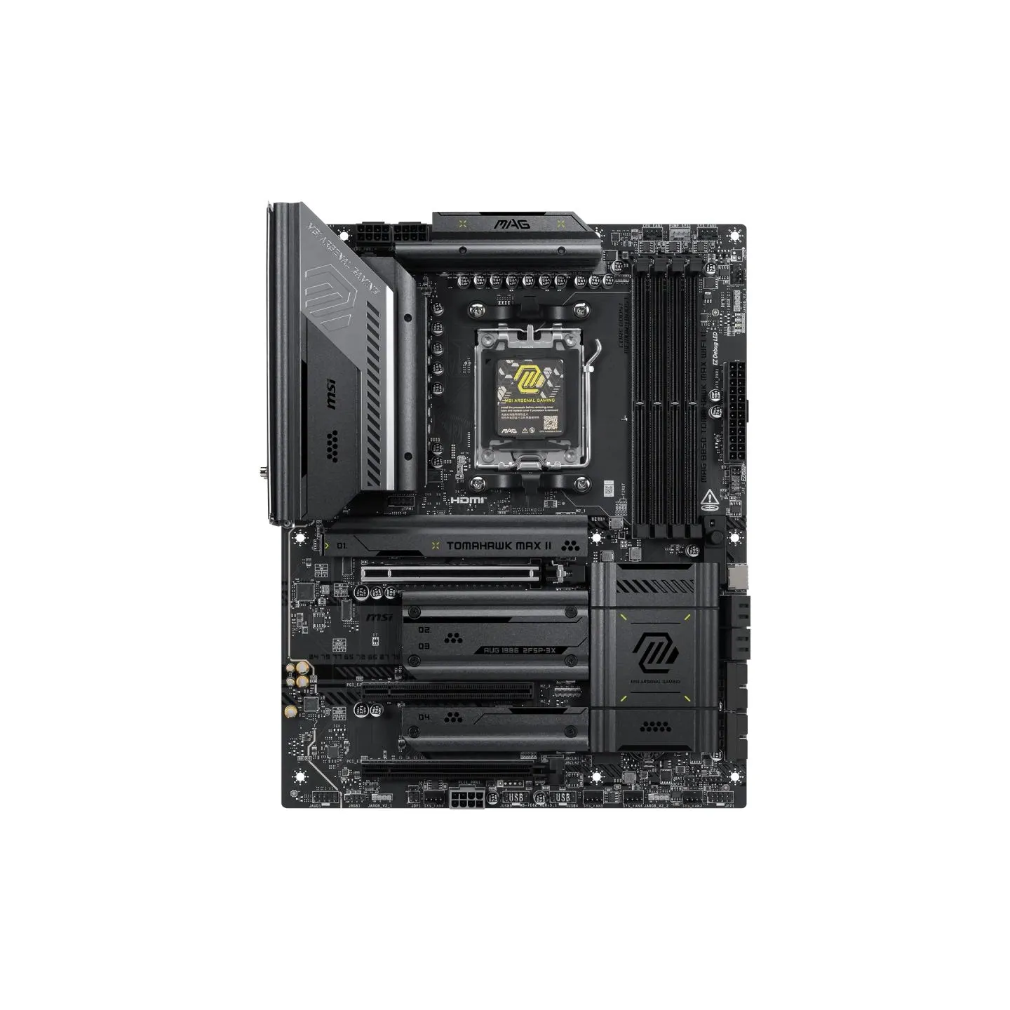 MSI MAG B850 TOMAHAWK MAX WIFI II | Processor family AMD | Processor socket AM5 | DDR5 | Supported hard disk drive interfaces SA