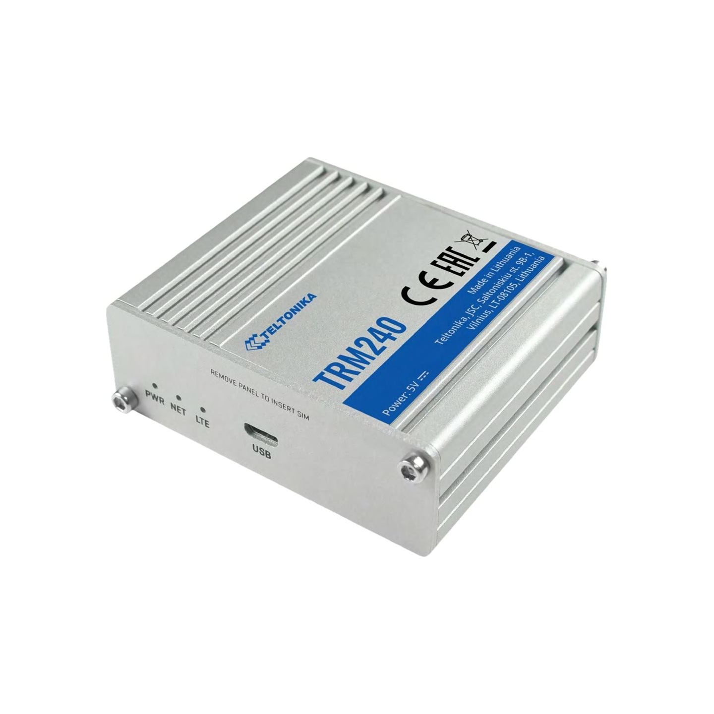 Teltonika LTE Modem | TRM240 | No Wi-Fi | Mesh Support No | MU-MiMO No | 2G/3G | Antenna type 1xSMA for LTE | 1 x microUSB
