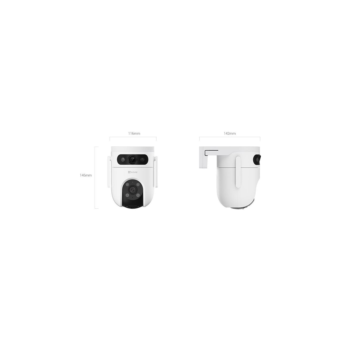 Ezviz IP Camera CS-H9C (5MP+5MP) 4mm Color night vision,Human/Vehicle detection,Smart tracking iki 8m,Active defense,two way tal