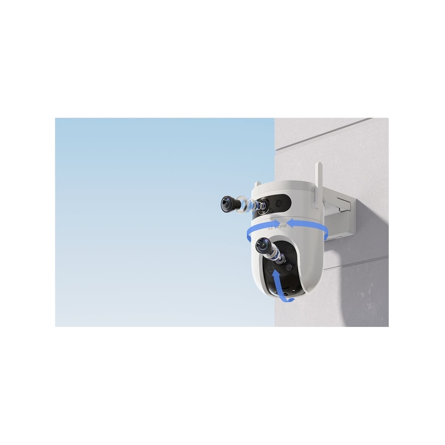 Ezviz IP Camera CS-H9C (5MP+5MP) 4mm Color night vision,Human/Vehicle detection,Smart tracking iki 8m,Active defense,two way tal