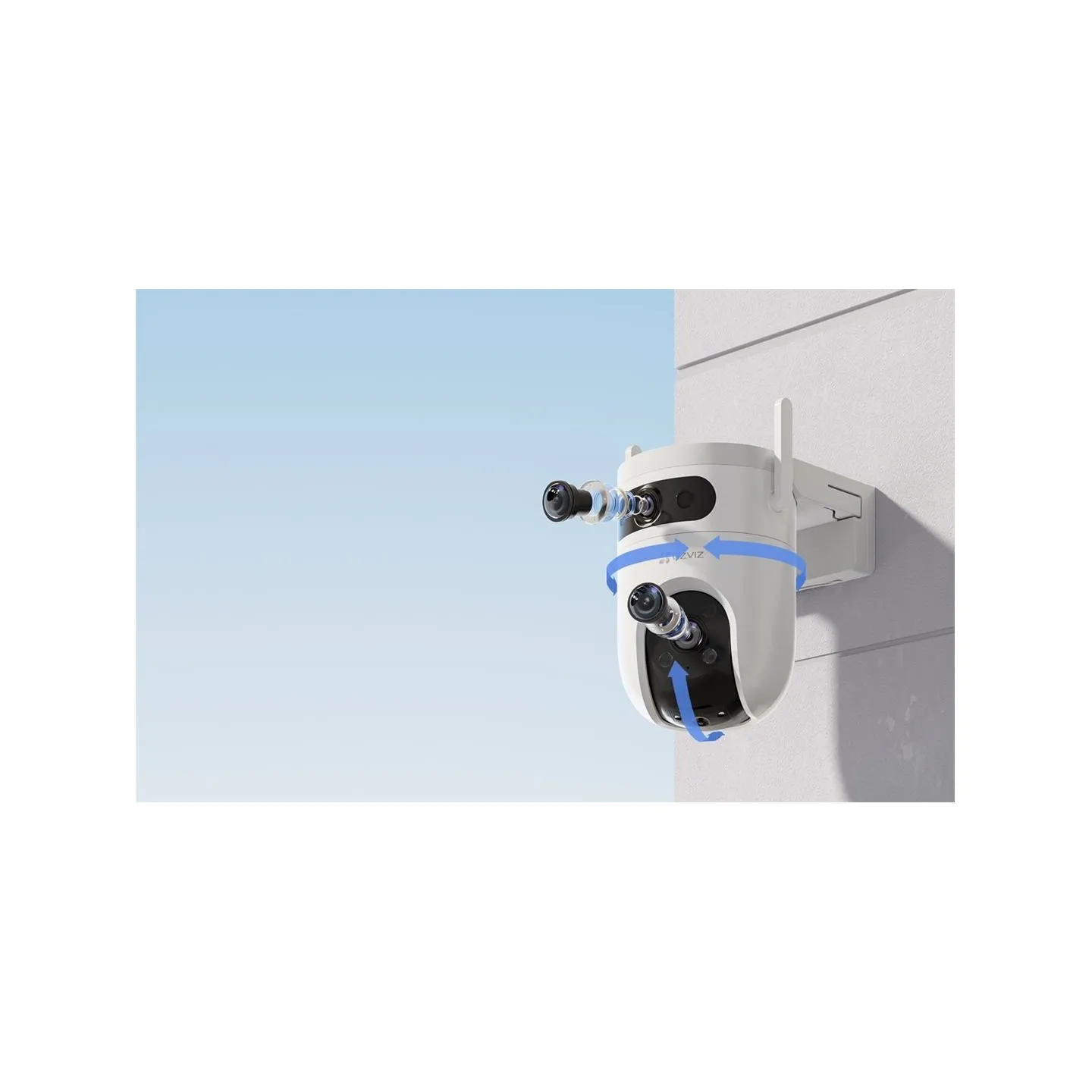 Ezviz IP Camera CS-H9C (5MP+5MP) 4mm Color night vision,Human/Vehicle detection,Smart tracking iki 8m,Active defense,two way tal