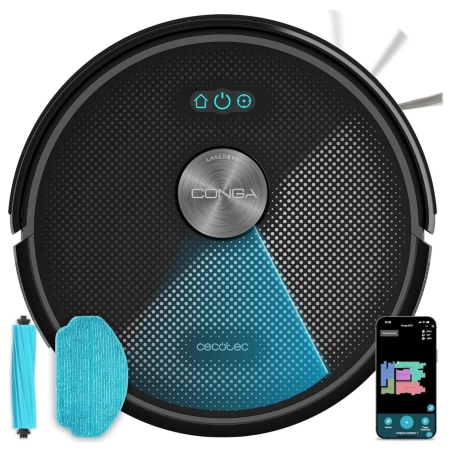 Cecotec Robot Vacuum Cleaner | Conga M70 | Wet&Dry | Operating time (max) 250 min | 4500 mAh | Dust capacity 400 L | 20000 Pa | 