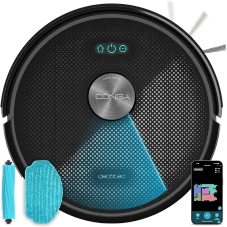 Cecotec Robot Vacuum Cleaner | Conga M70 | Wet&Dry | Operating time (max) 250 min | 4500 mAh | Dust capacity 400 L | 20000 Pa | 