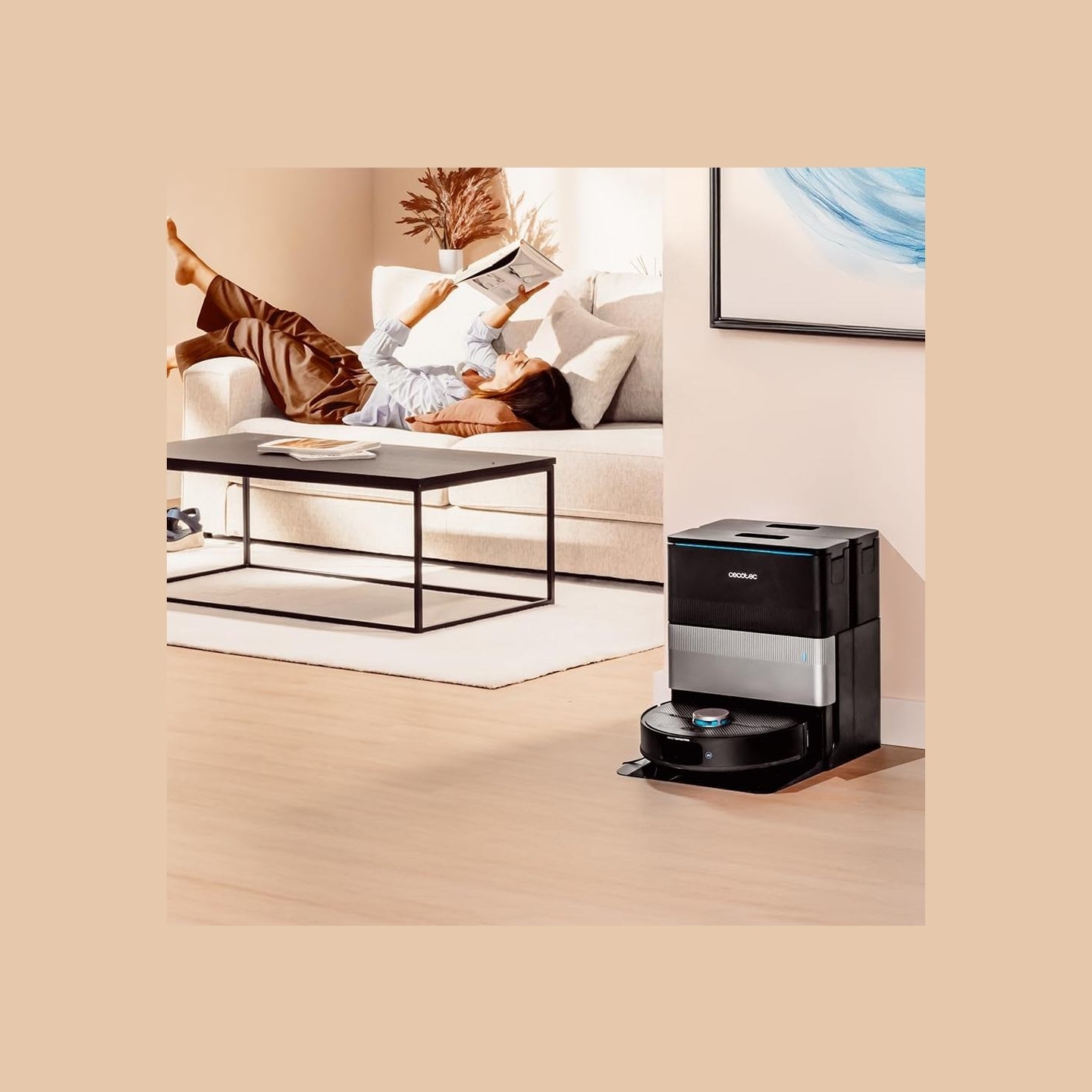 Cecotec Conga X70 | Robot Vacuum Cleaner | Operating time (max) 240 min | Wet&Dry | 5200 mAh | 15000 Pa | Black