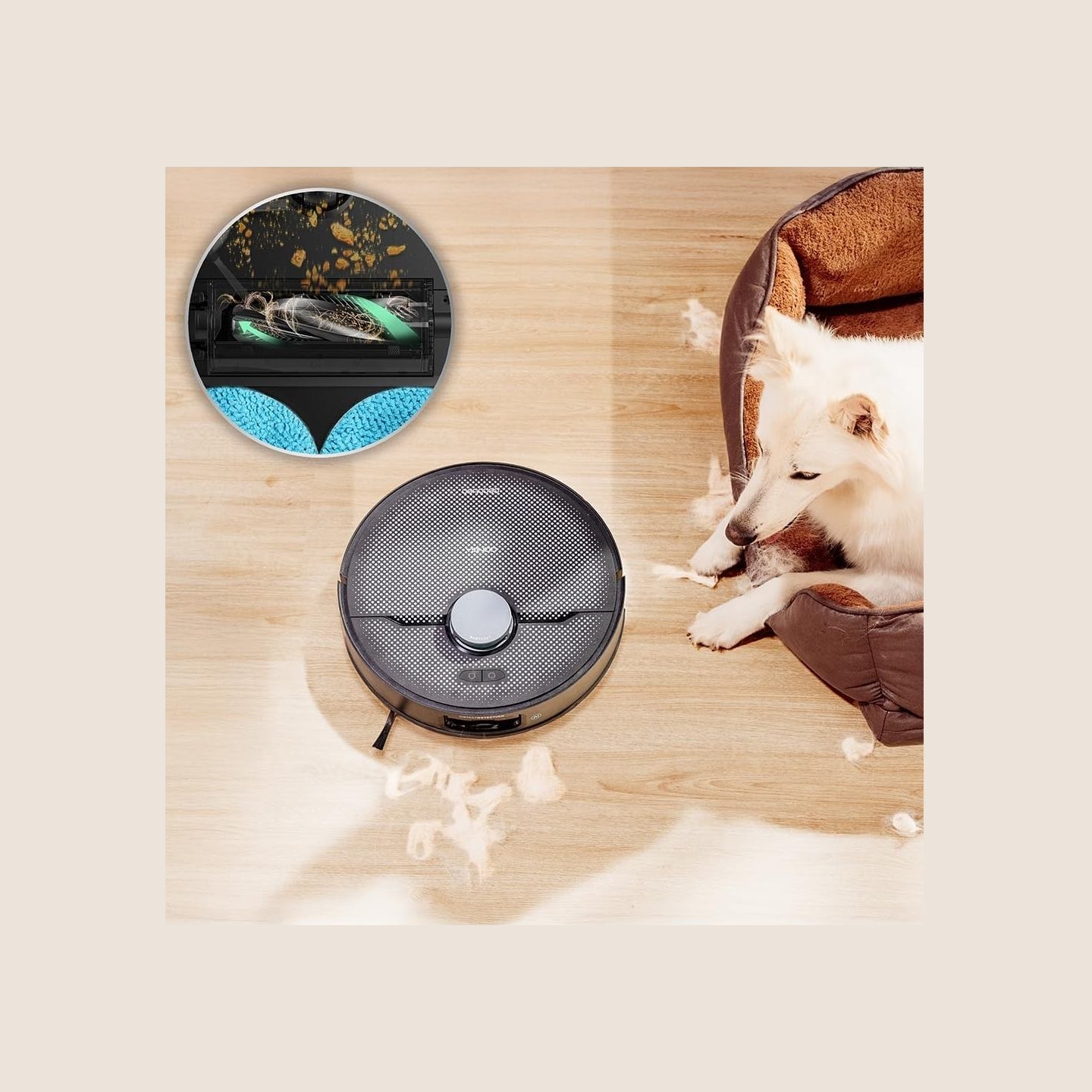 Cecotec Conga X70 | Robot Vacuum Cleaner | Operating time (max) 240 min | Wet&Dry | 5200 mAh | 15000 Pa | Black
