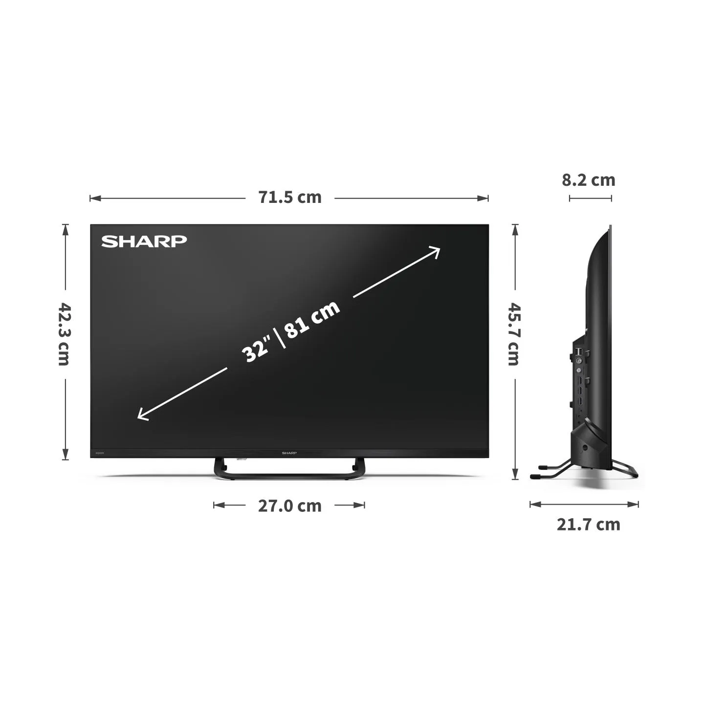 Sharp | 32HF3865E | 32 | Smart TV | Google TV