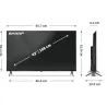 Sharp | 43HL4265E | 43 | Smart TV | Google TV | UHD | Black
