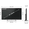 Sharp | 50HP6265E | 50 | Smart TV | Google TV | UHD | Black
