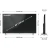 Sharp | 55HL4265E | 55 | Smart TV | Google TV | UHD | Black