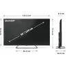 Sharp | 55HP6265E | 55 | Smart TV | Google TV | UHD | Black