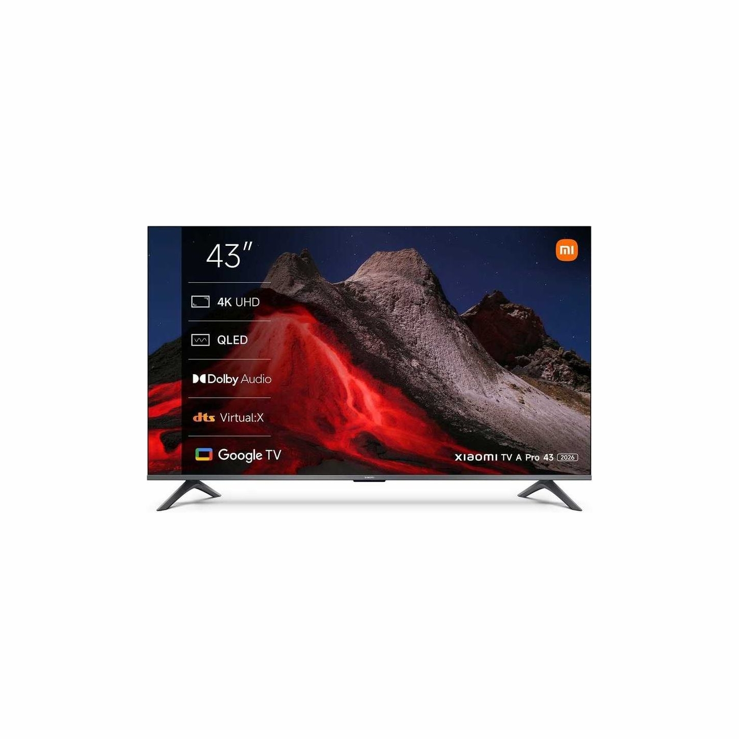 Xiaomi QLED TV A Pro 2026 | 43 | Smart TV | Google TV | UHD | Dark Gray