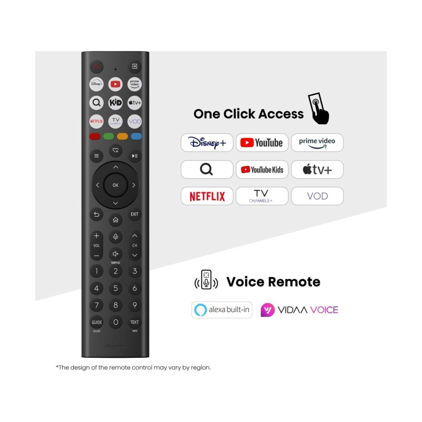Hisense 65A6Q | 65 | Smart TV | VIDAA Smart OS | UHD | Black
