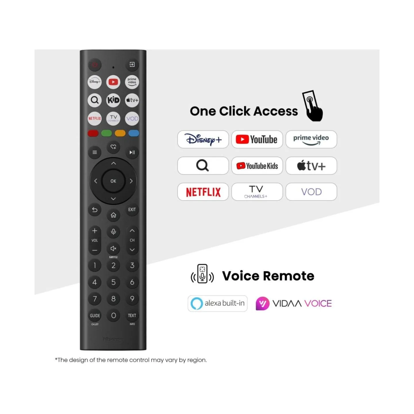 Hisense 65A6Q | 65 | Smart TV | VIDAA Smart OS | UHD | Black
