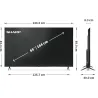 Sharp | 65HP5265E | 65 | Smart TV | Google TV | UHD | Black
