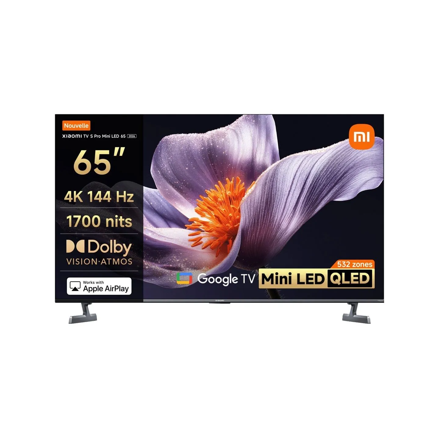 Xiaomi TV | S Pro Mini LED 65 2026 | Xiaomi 65 | Smart TV | Google TV | 4K UHD | Dark Grey